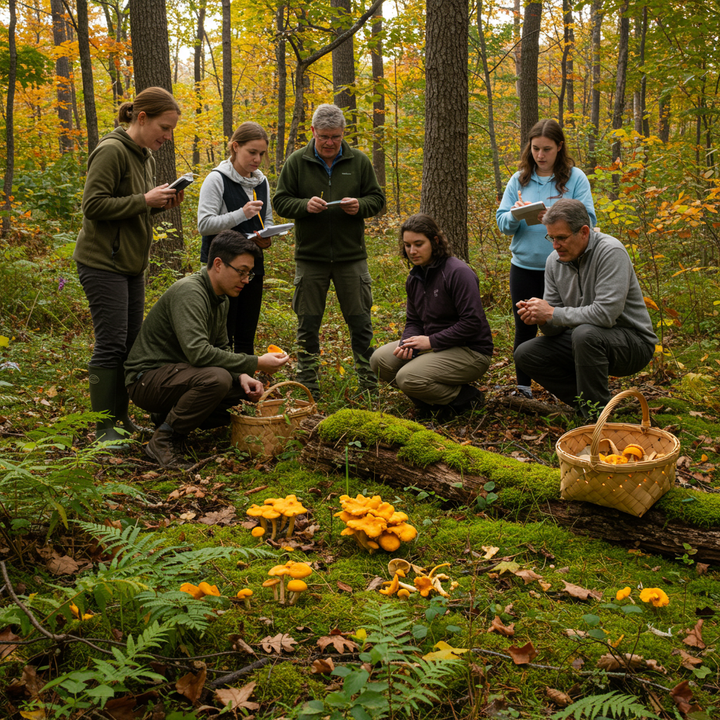 Guided mushroom foraging tour in Delaware County Catskills forests for budget-conscious travelers