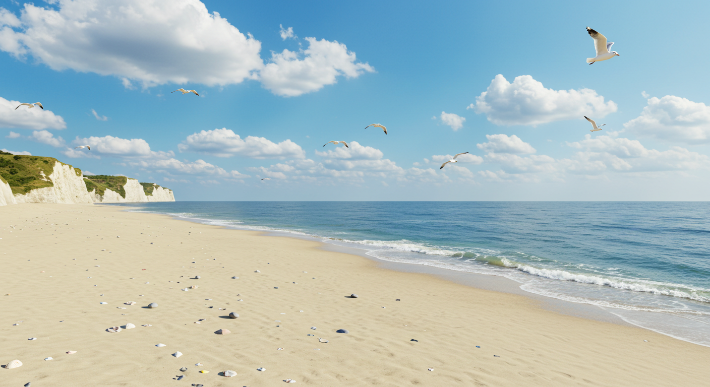 Stunning white cliffs and beach at Etretat, Normandy, showcasing beautiful and affordable coastal destinations in France